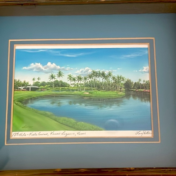 RARE- Larry Dotson Signed Original Framed Art- 2 pc Set - Picture 7 of 13